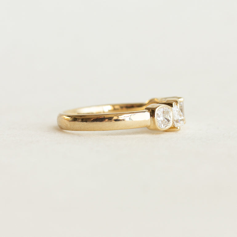 Cluster Diamond Engagement Ring