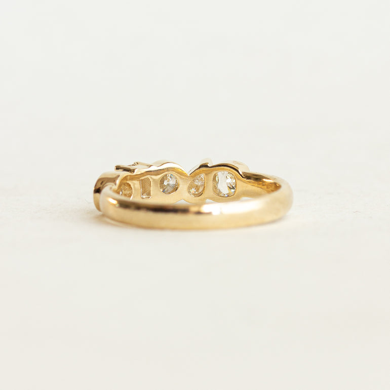 Cluster Diamond Engagement Ring