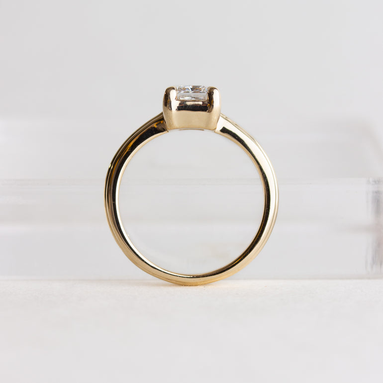 Art Deco Radiant-cut Engagement Ring