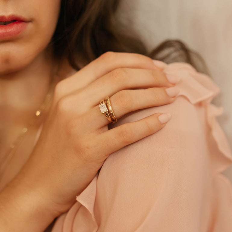 East West Radiant Engagement Ring