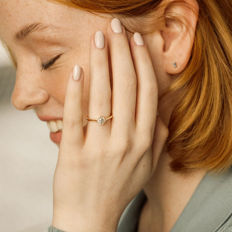 Round Solitaire Engagement Ring