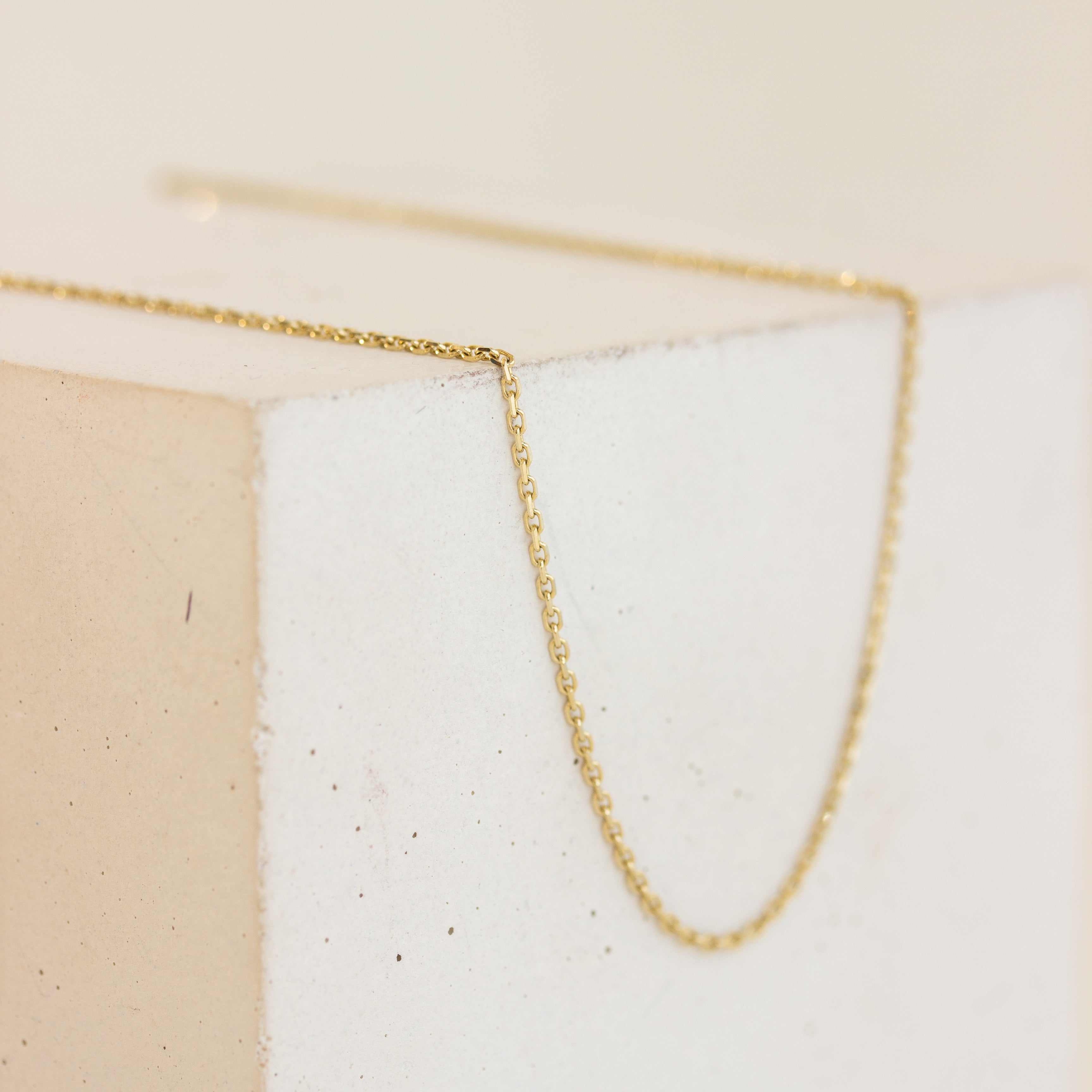 14K Gold Diamond Cut Cable Chain Evorden Everyday Collection