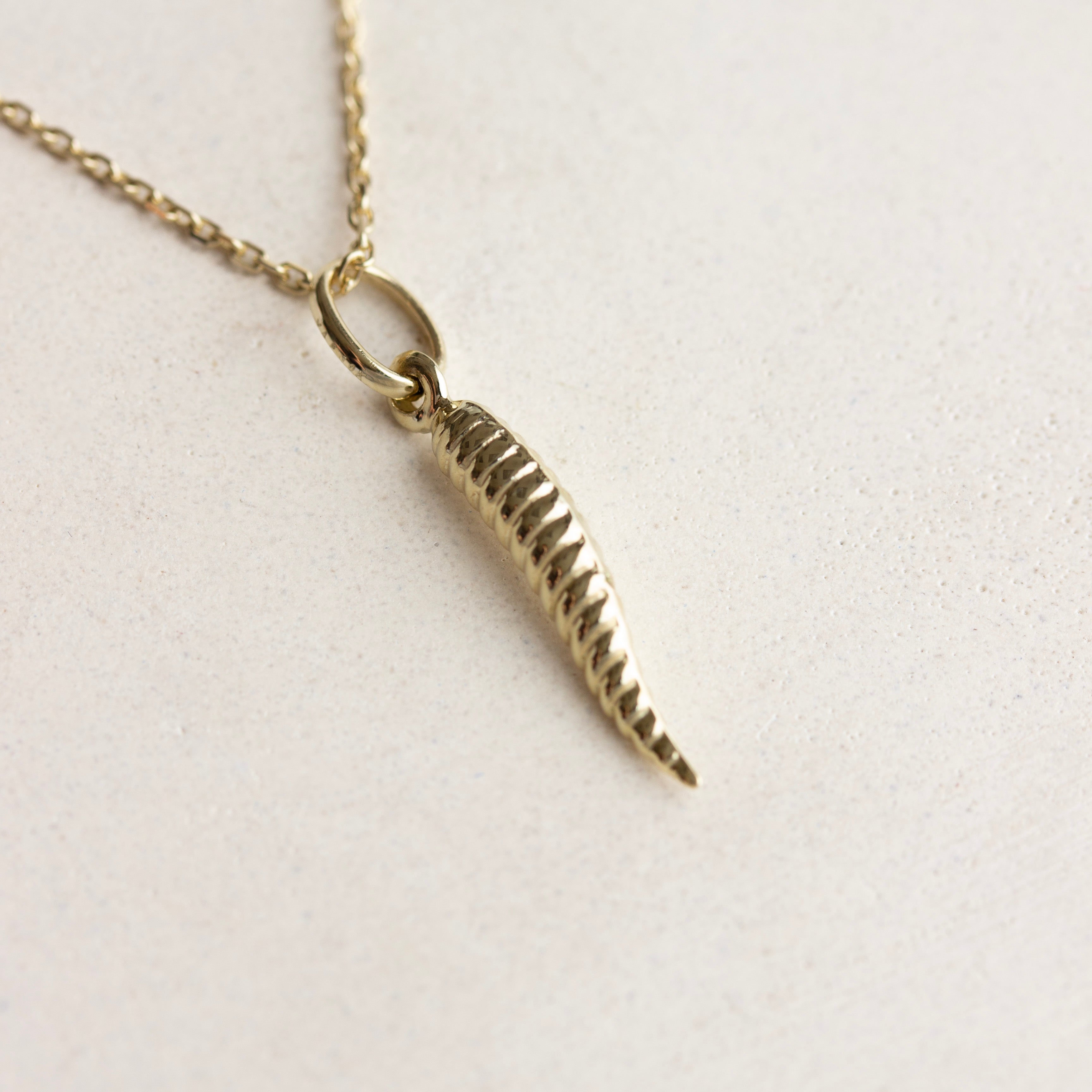 Vintage 10K Cornicello Charm Curated Fine Vintage Jewellery