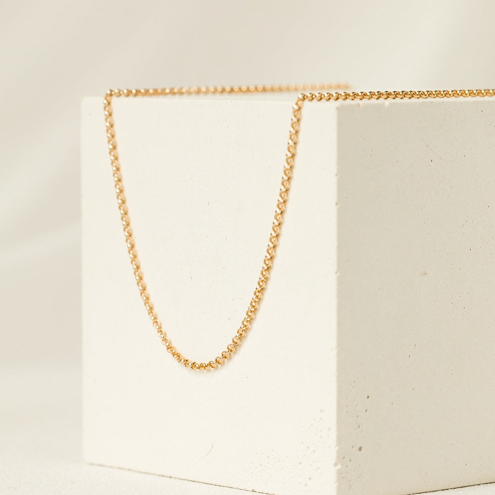 14k Gold Rolo Chain Evorden Everyday Collection