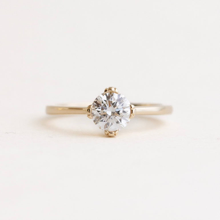 Old Mine-Cut Solitaire Diamond Ring | Layla Ring | Evorden