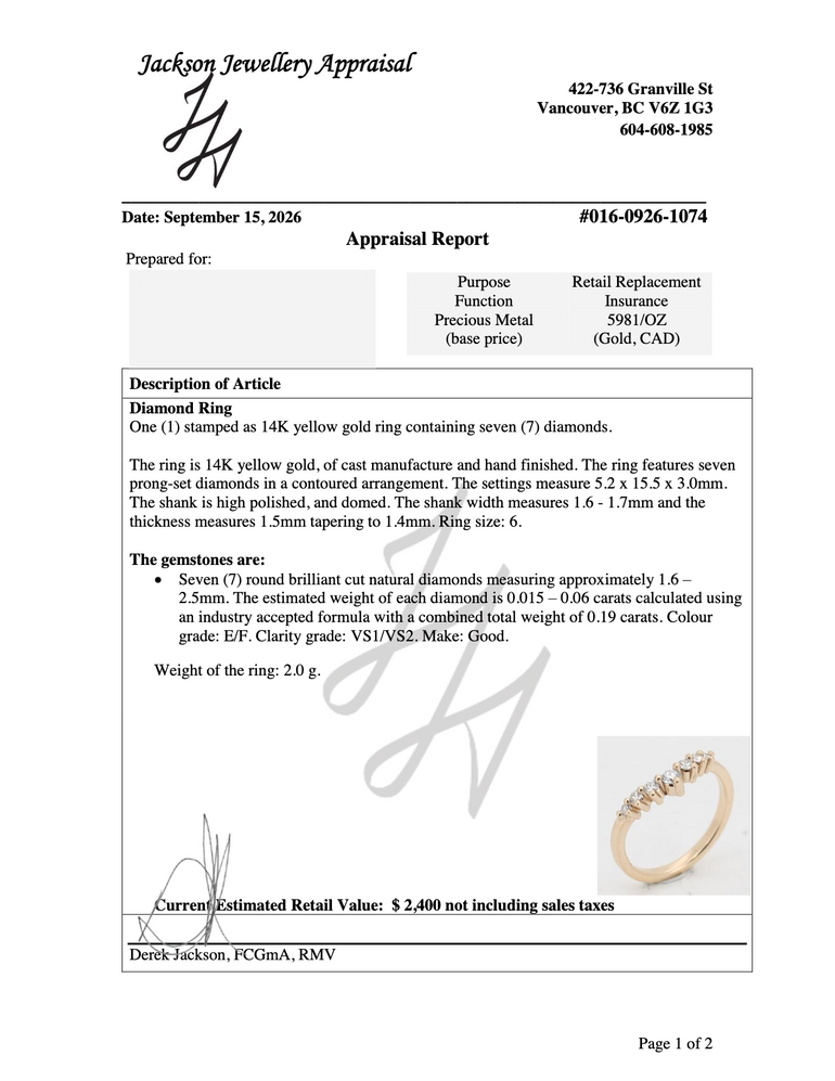 aria band appraisal
