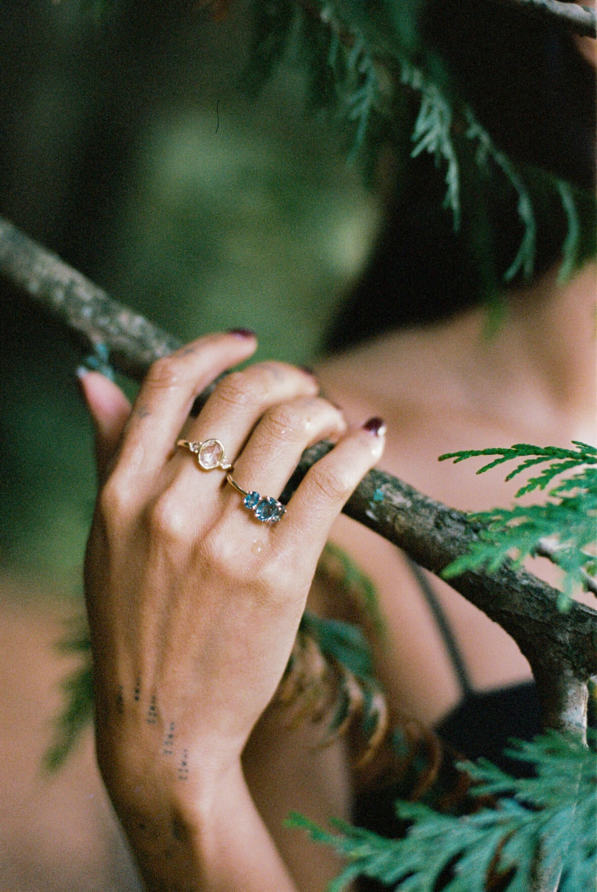 Antique store engagement on sale rings