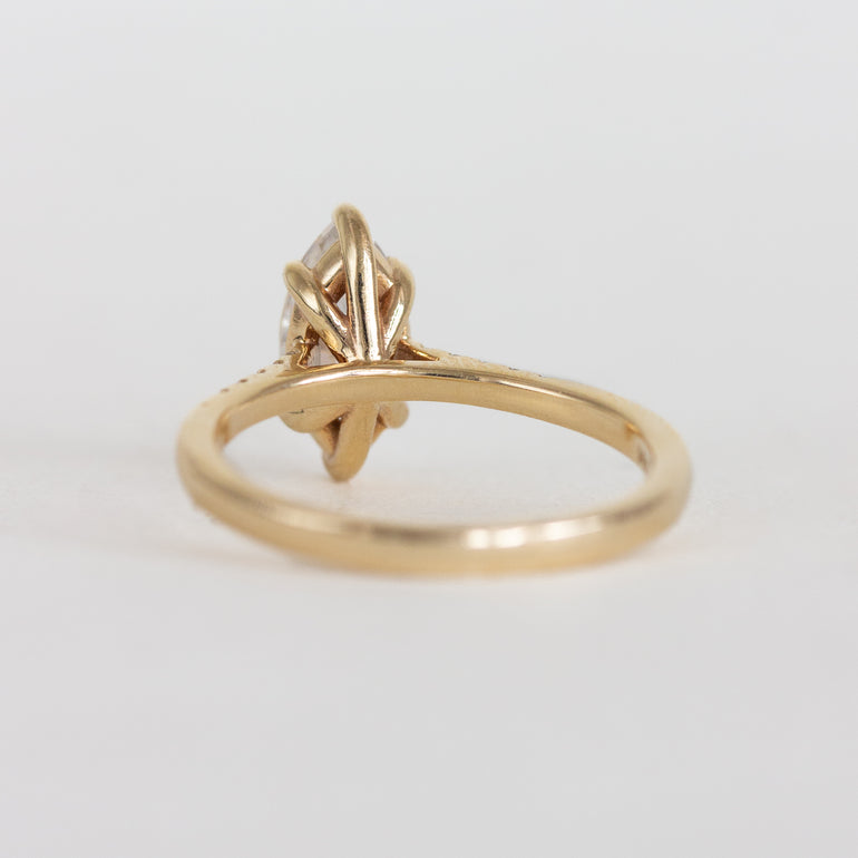 Marquise Moissanite Engagement Ring