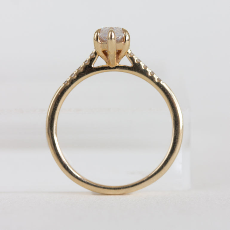 Marquise Moissanite Engagement Ring