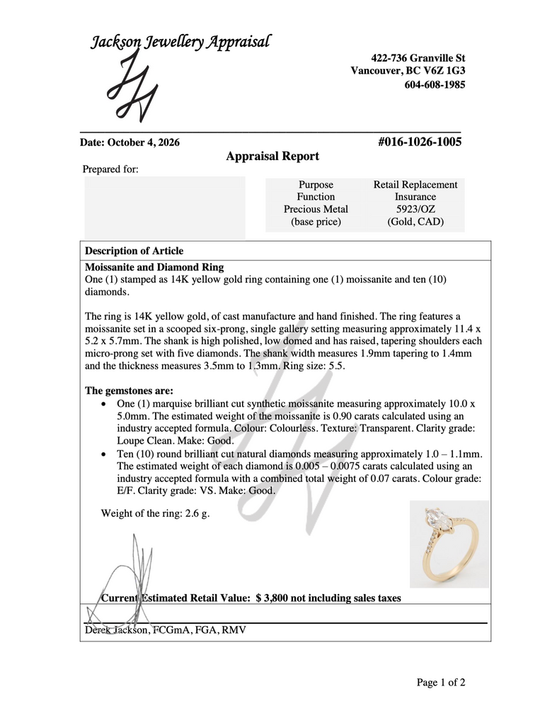 Cassia Ring Appraisal