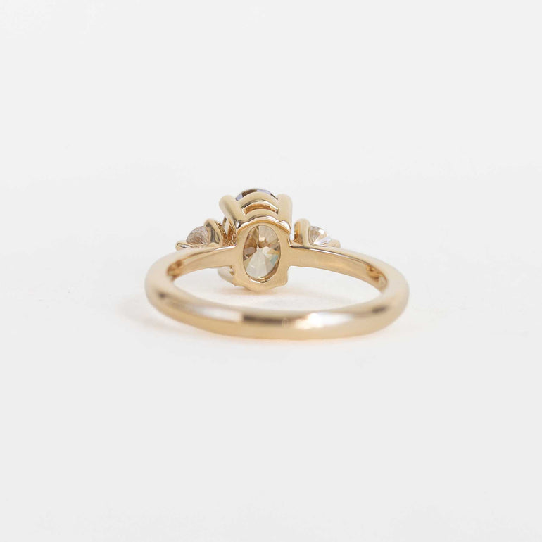 Champagne Diamond 3-stone Ring