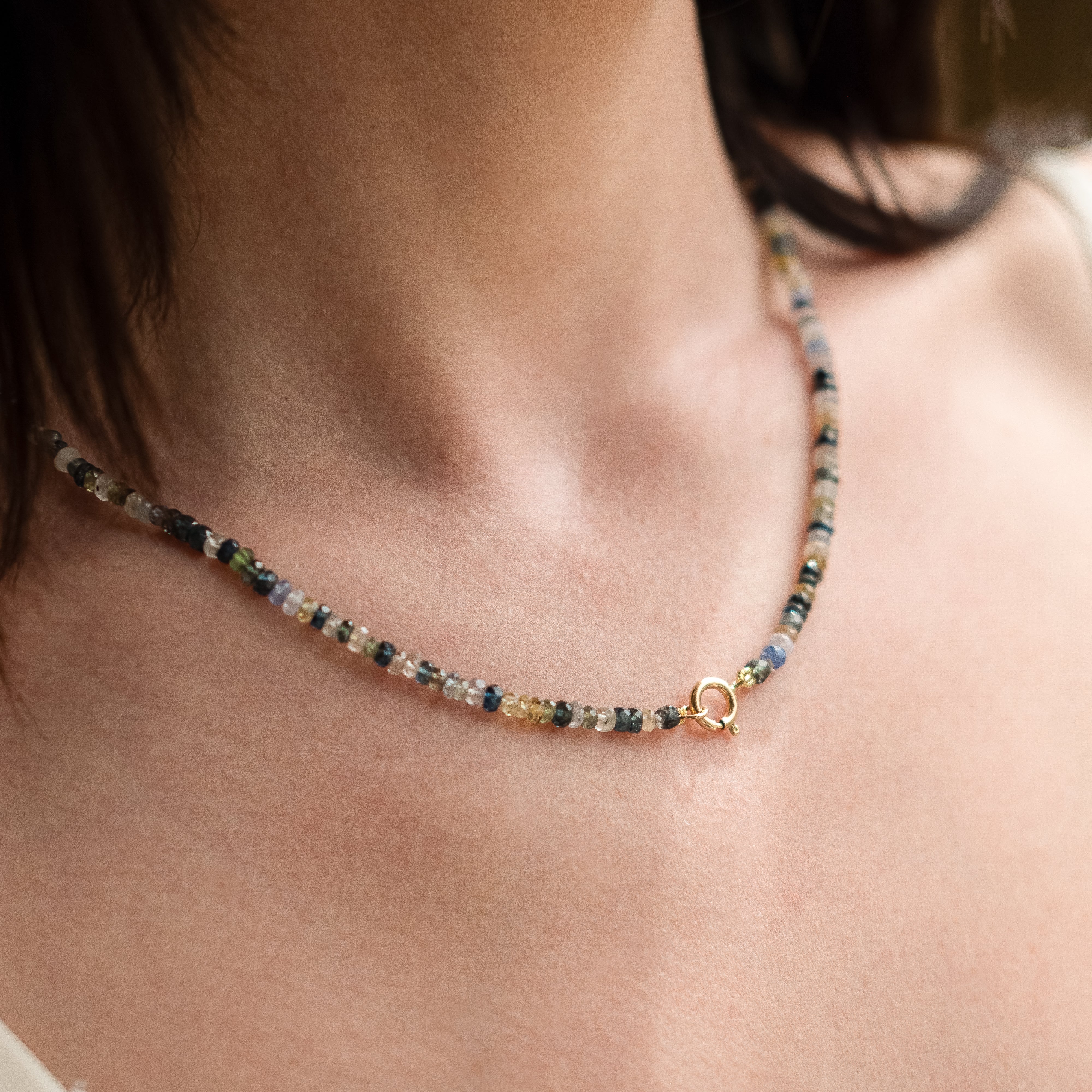 Sapphire Beaded Necklace
