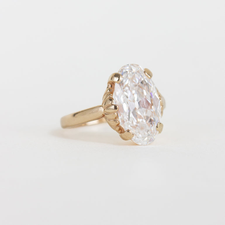 Old European Cut Laboratory-grown Diamond Vintage Ring