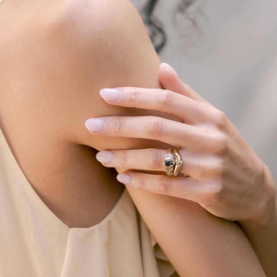 Chunky Contour Wedding Band