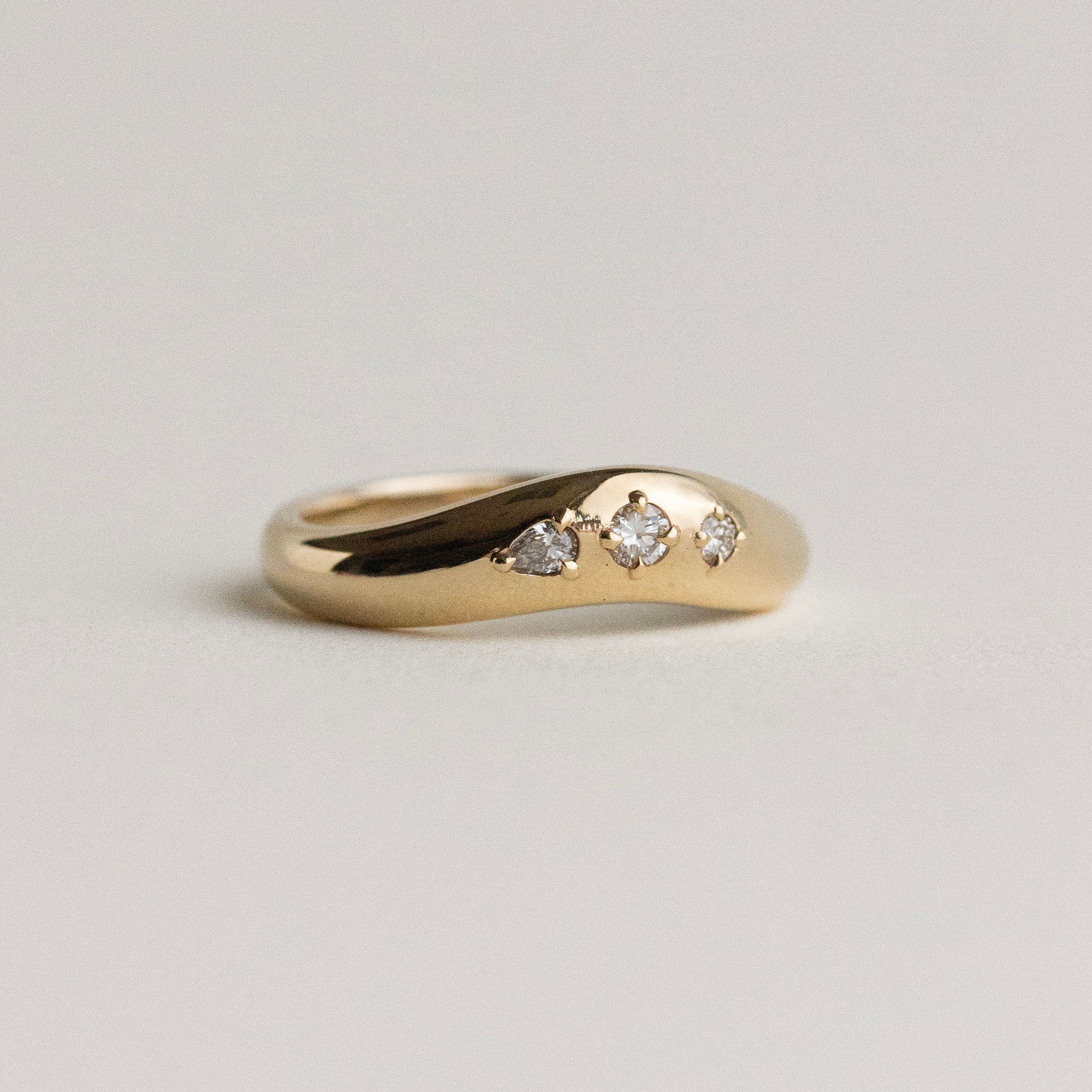 Chunky Contour Wedding Band