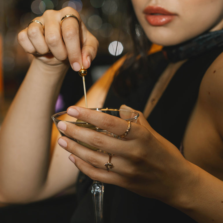 Marquise Champagne Diamond Engagement Ring