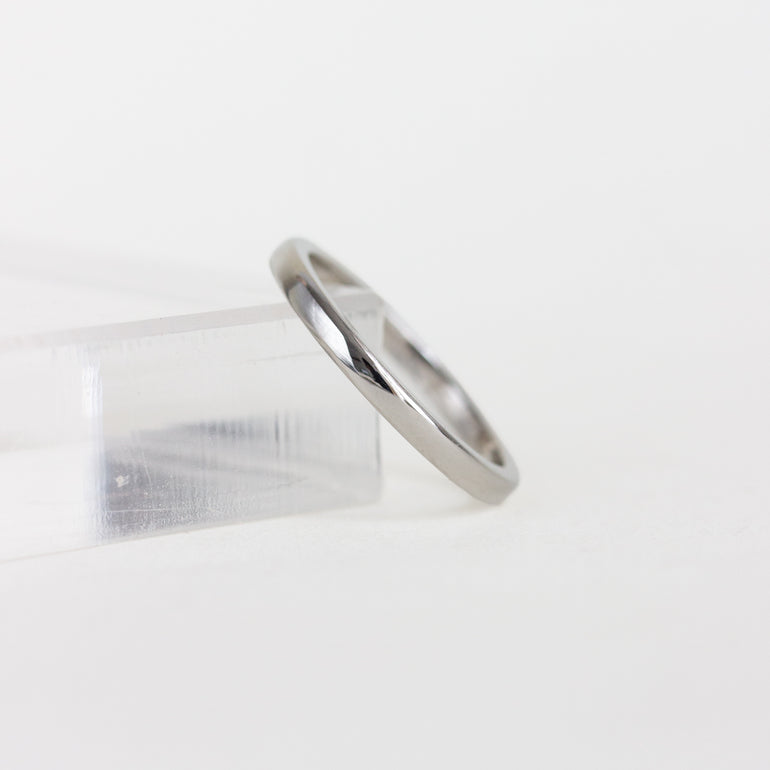 flat edge platinum vintage band