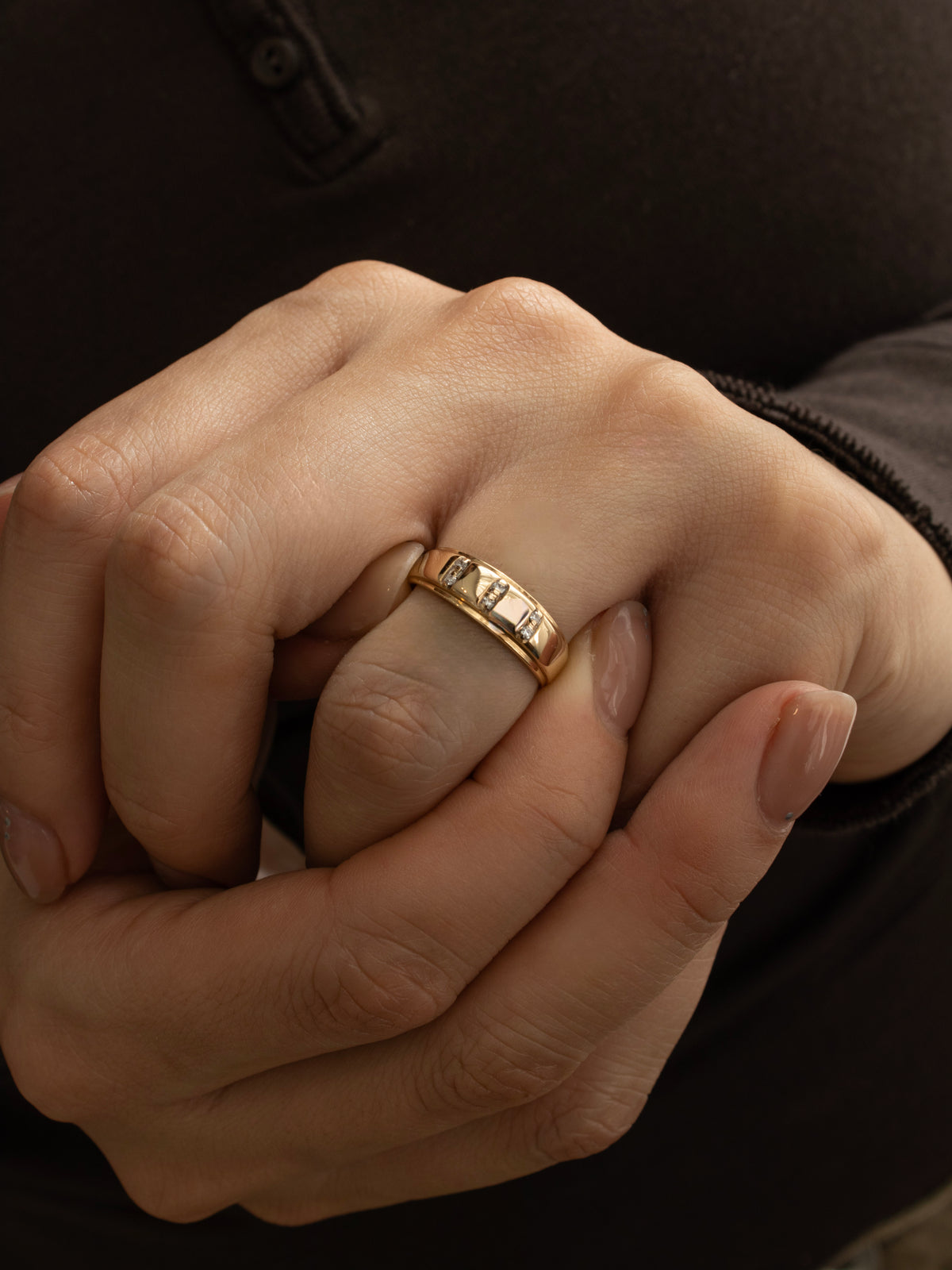 diamond vintage wedding band
