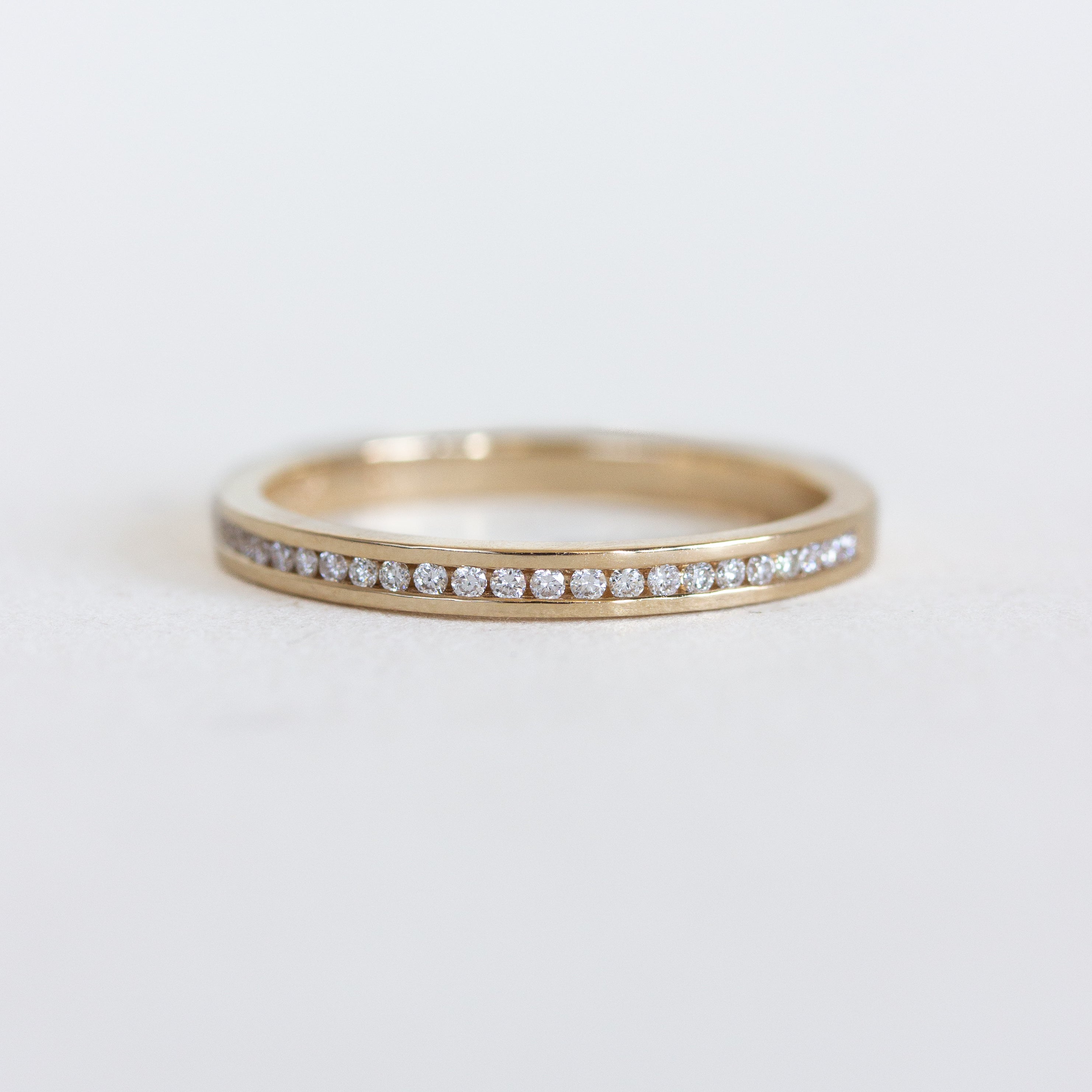 Channel-Set&nbsp;Half-Eternity Diamond Band