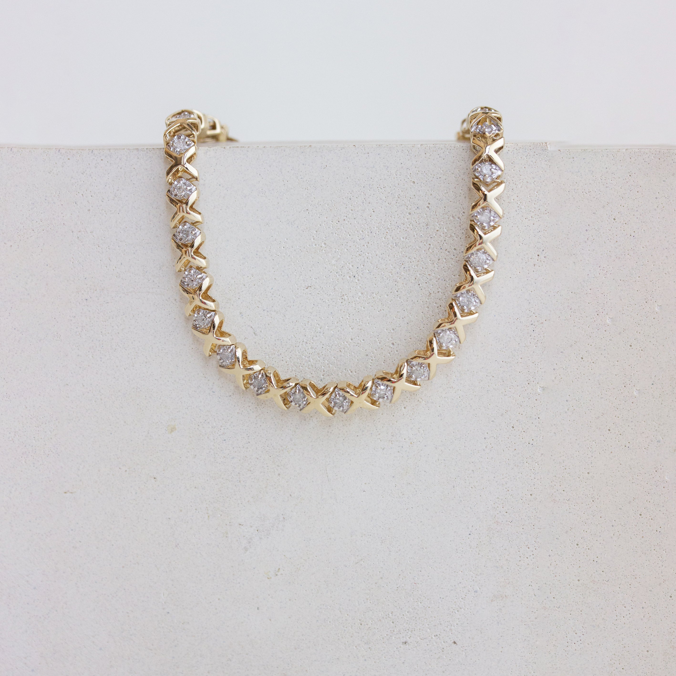 10k Vintage Diamond Tennis Bracelet | Evorden