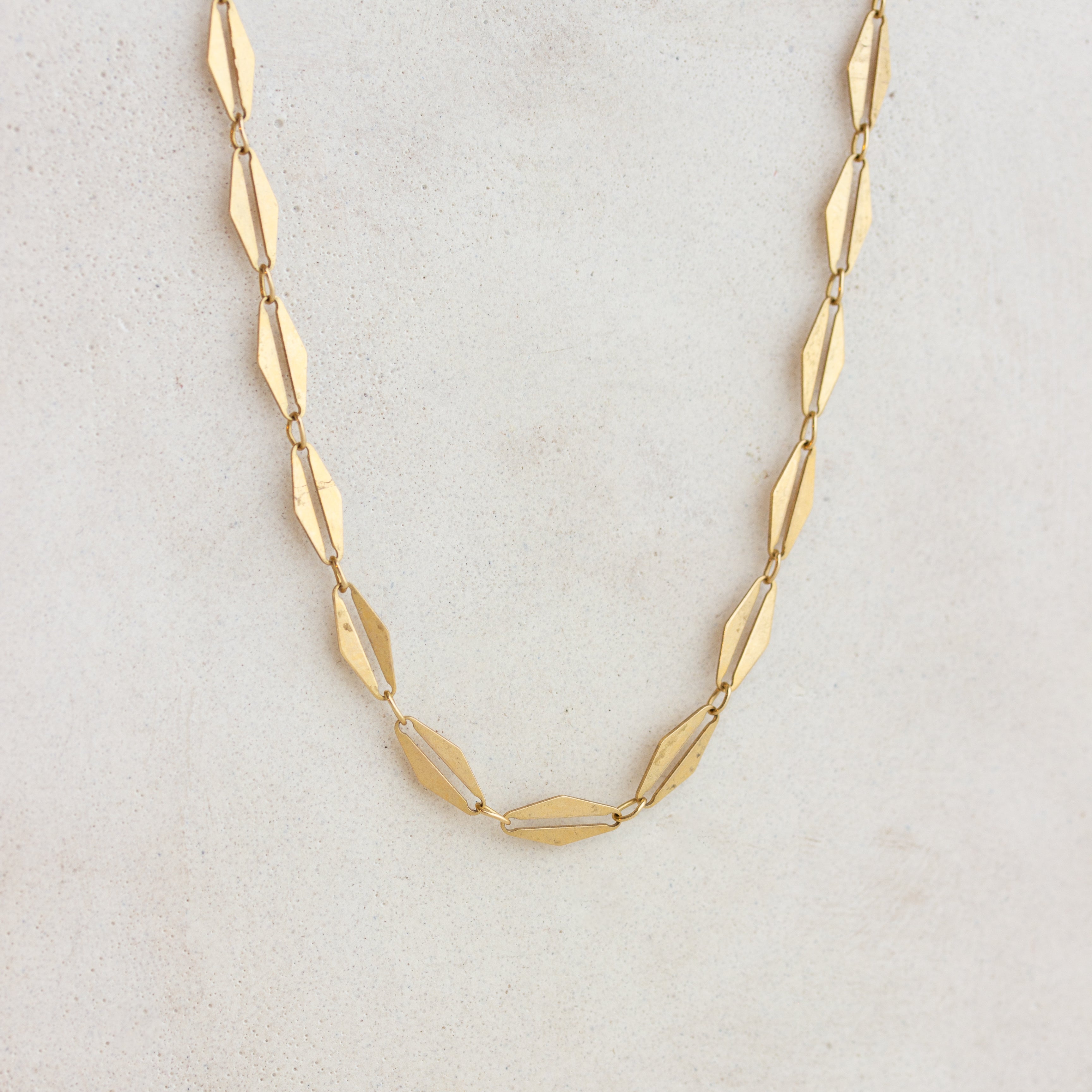 Antique Fancy Link Chain 14K (22")