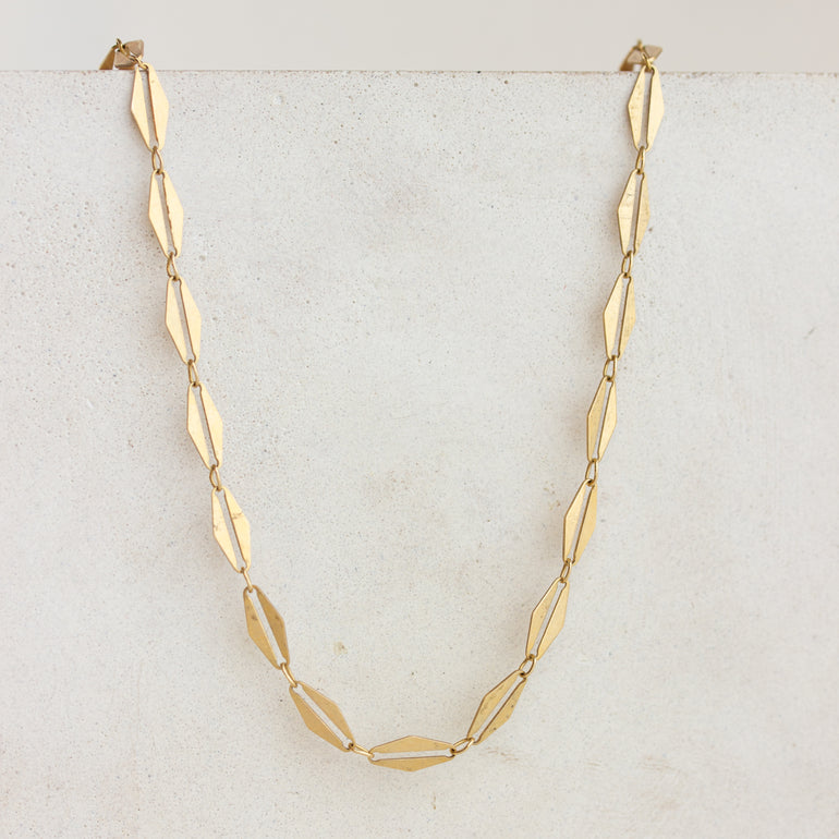 Antique Fancy Link Chain 14K (22")