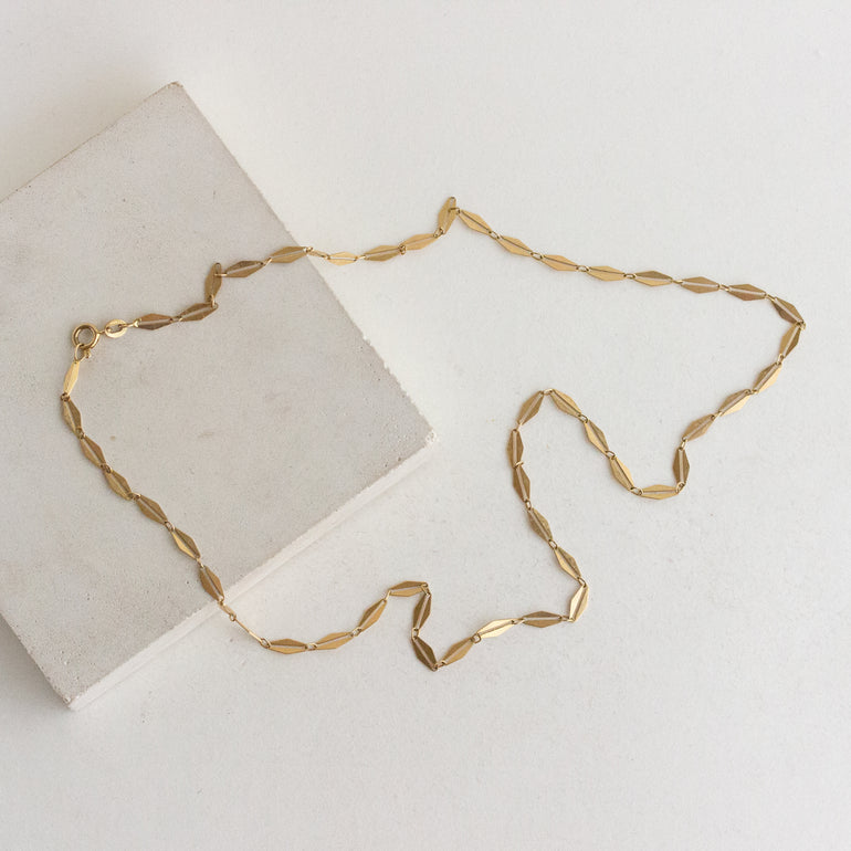 Antique Fancy Link Chain 14K (22")