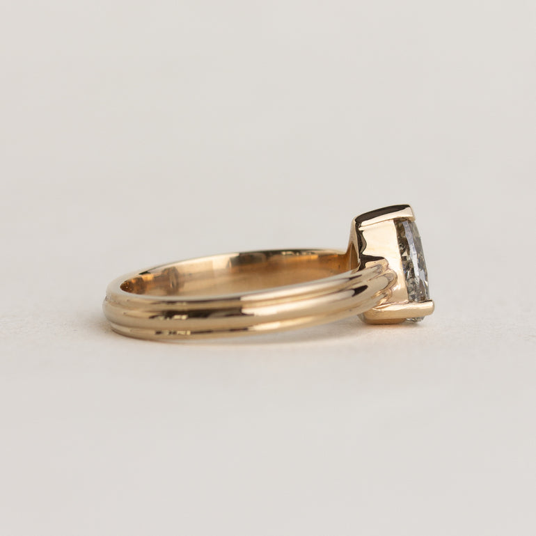 Pear Champagne Diamond Engagement Ring