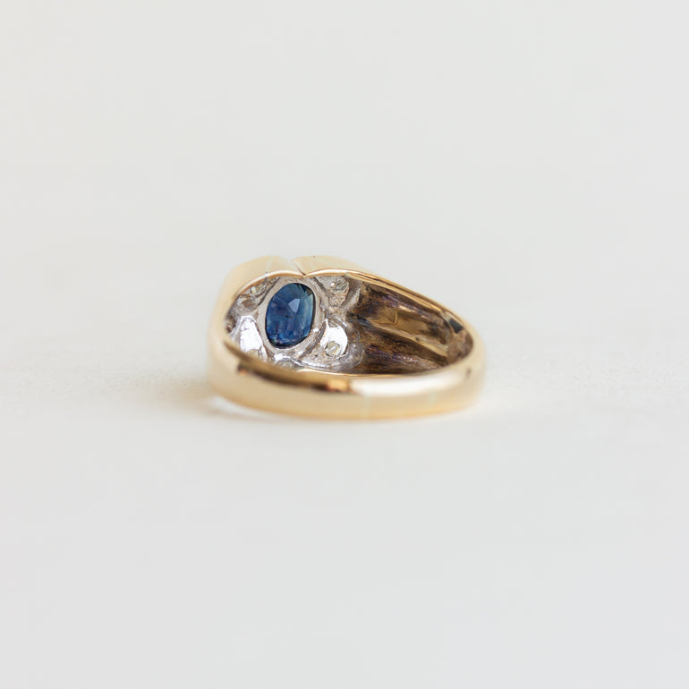 Vintage Sapphire & Diamond Butterfly Ring