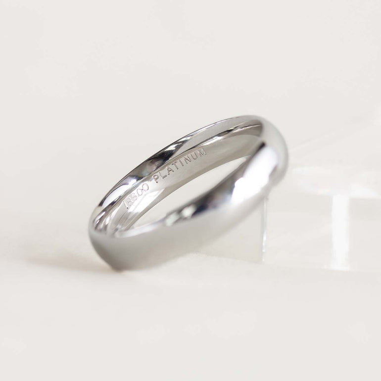 Platinum Vintage Wedding Band