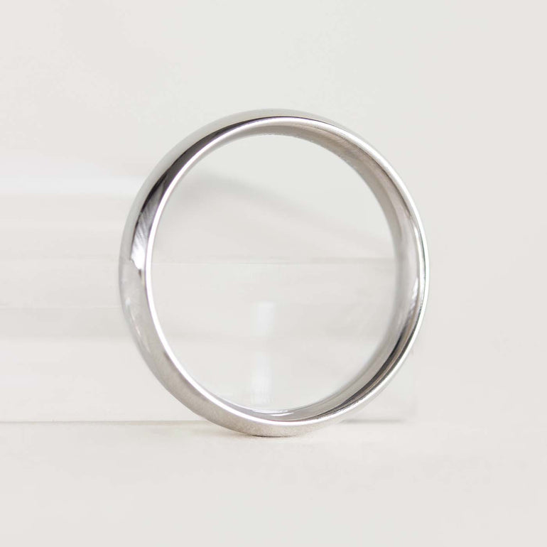 Platinum Vintage Wedding Band