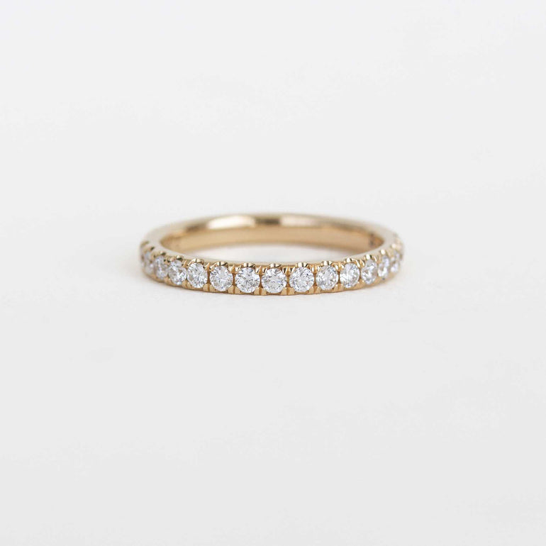 Yellow Gold Pave Diamond Band
