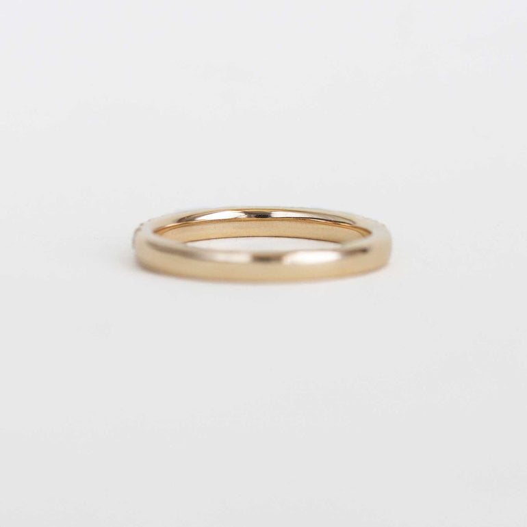 Yellow Gold Pave Diamond Band