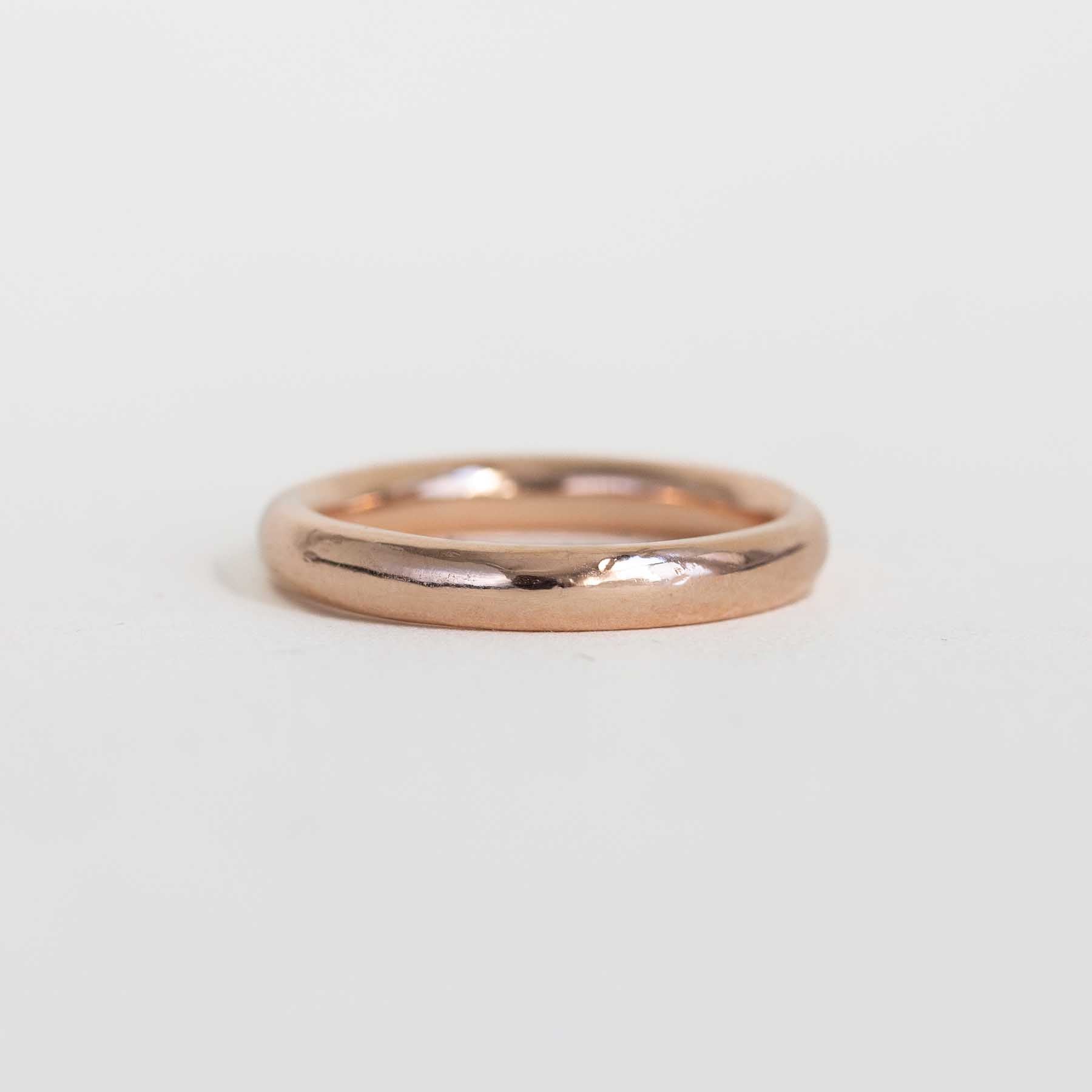 Vintage Rose Gold Wedding Band