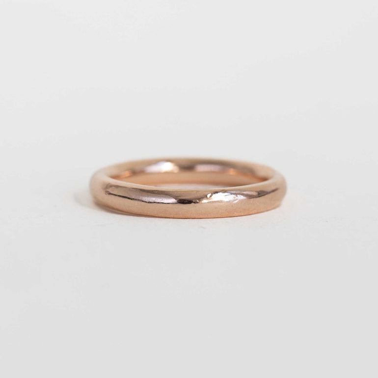 Vintage Rose Gold Wedding Band