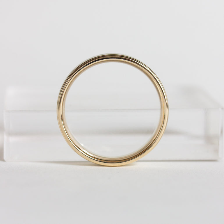 Two Toned Gold Vintage Wedding Band