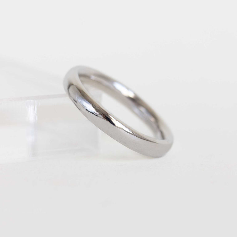 White Gold Wedding Band