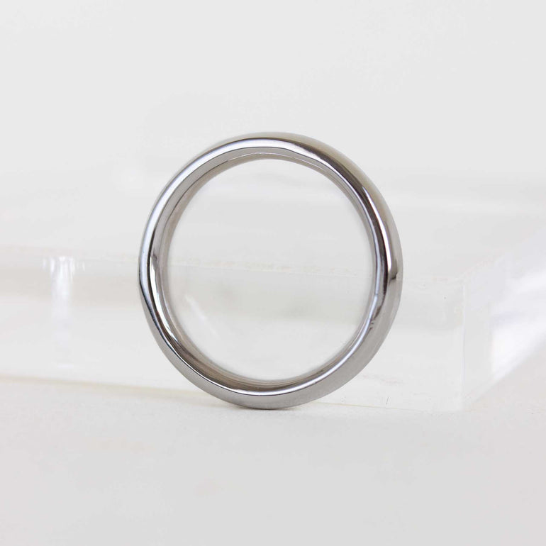 White Gold Wedding Band