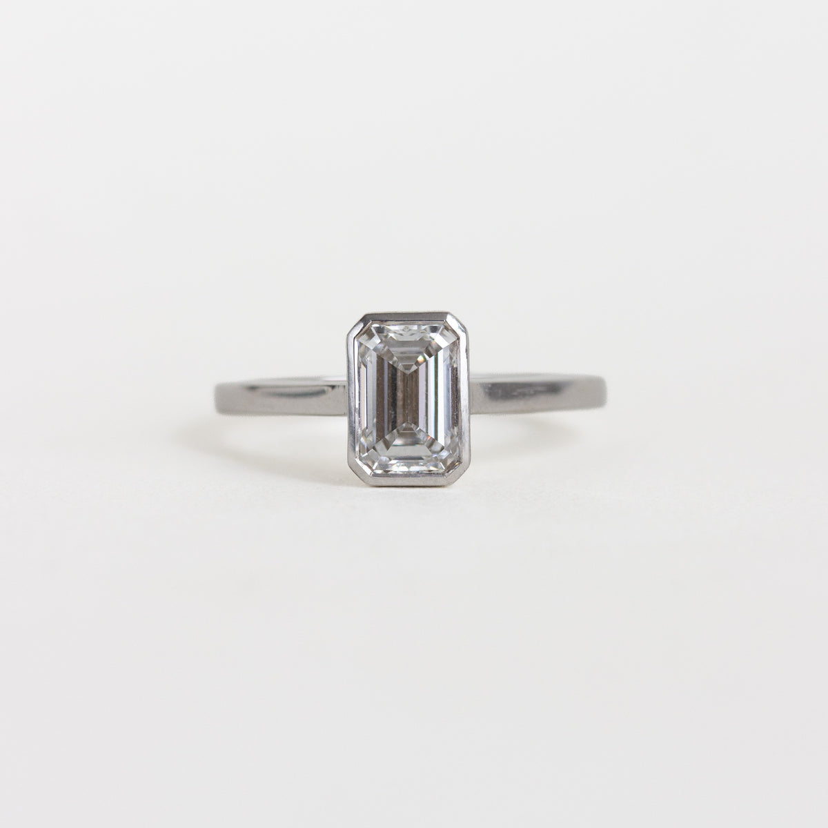 Emerald-cut Diamond Engagement Ring 