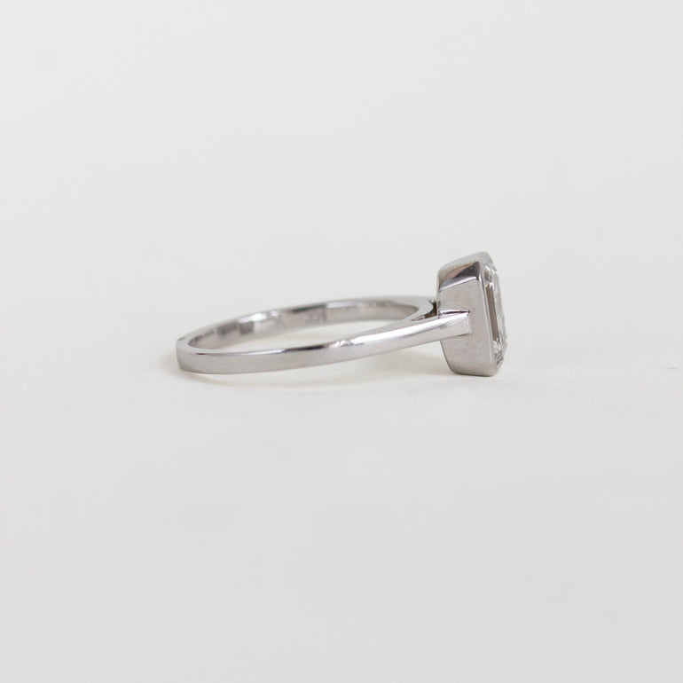 Emerald-cut Diamond Engagement Ring 