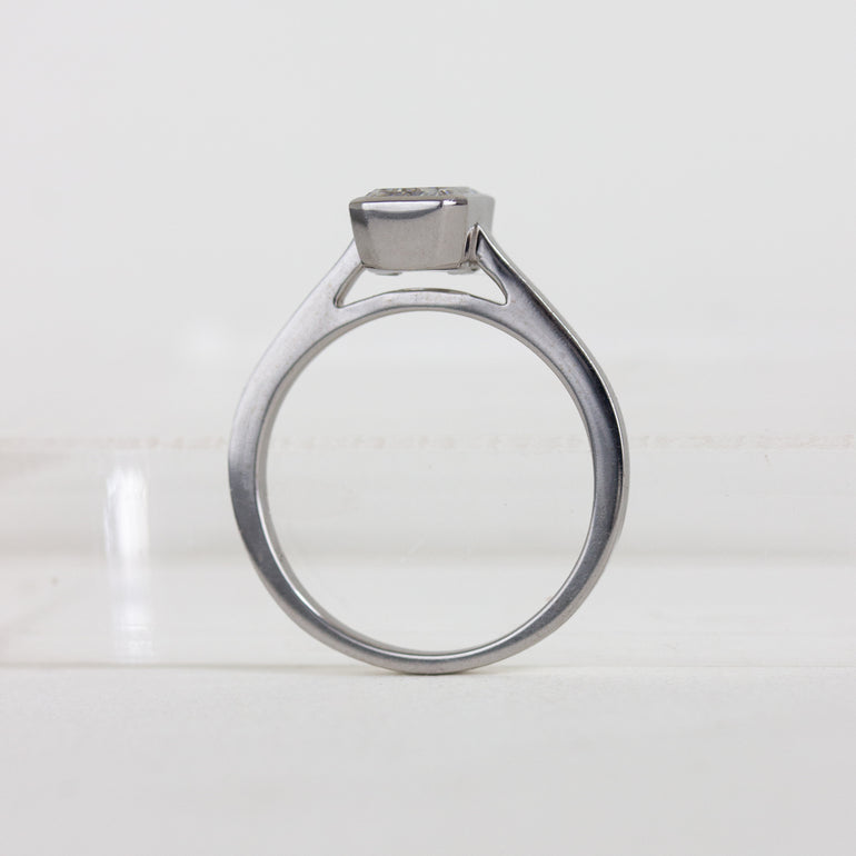 Emerald-cut Diamond Engagement Ring 