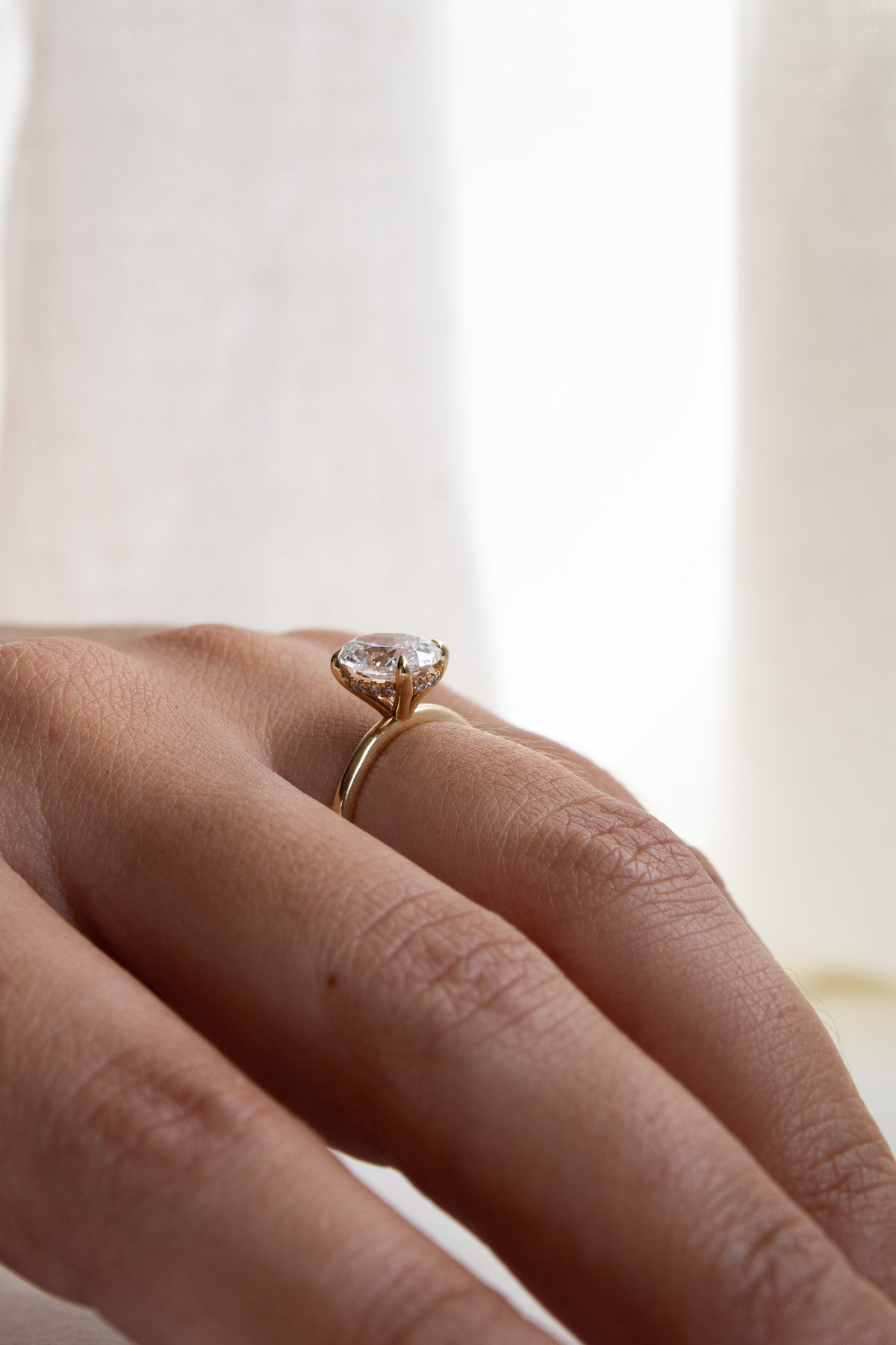 hidden halo engagement ring