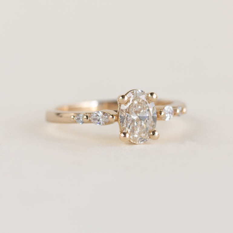 Champagne Diamond Engagement Ring