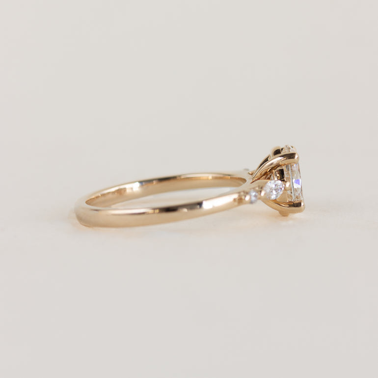 Champagne Diamond Engagement Ring