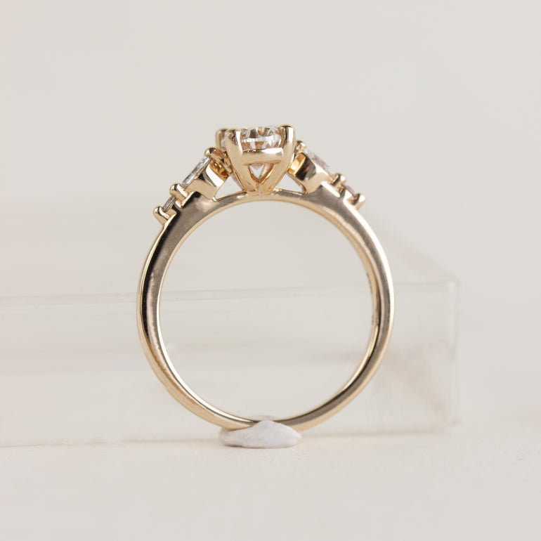 Champagne Diamond Engagement Ring
