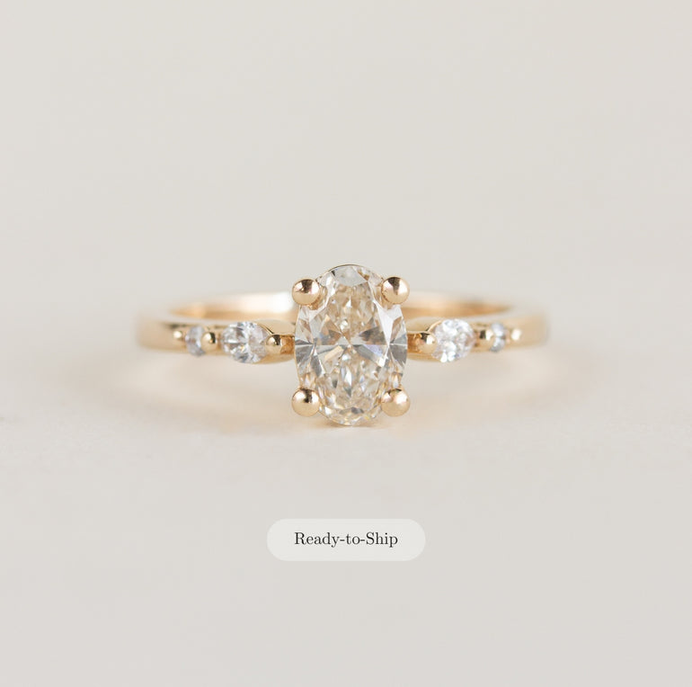 Champagne Diamond Engagement Ring