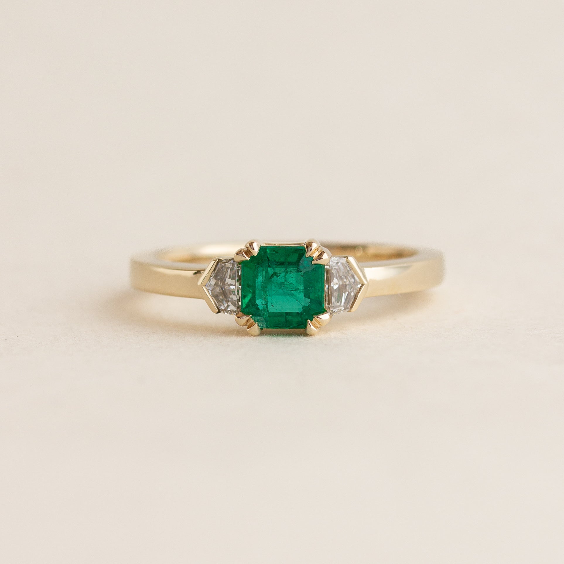 Emerald Asscher engagement Ring 