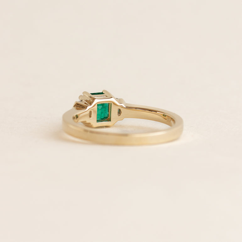 Emerald Asscher Engagement Ring