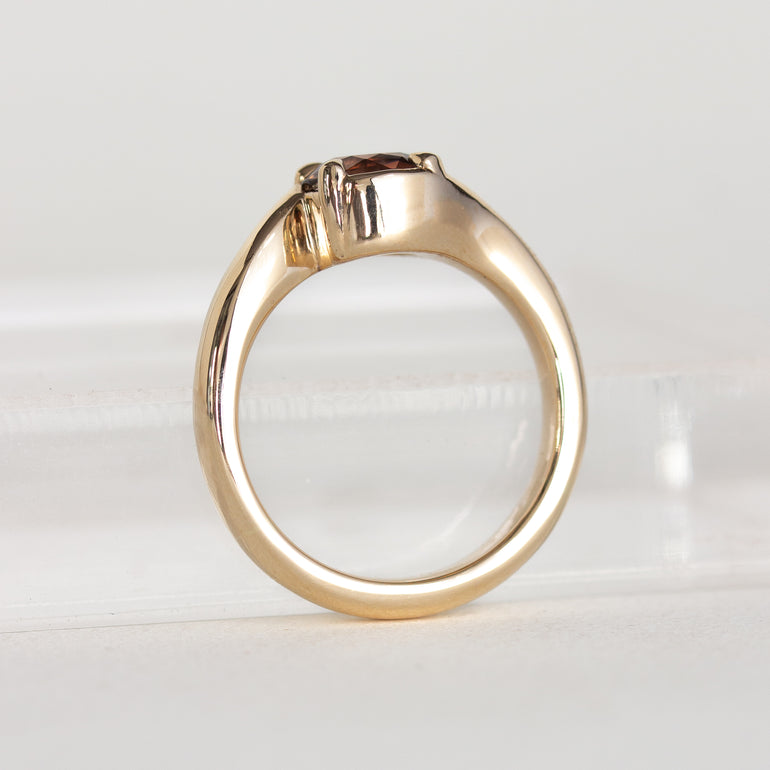 Chocolate Zircon Engagement Ring