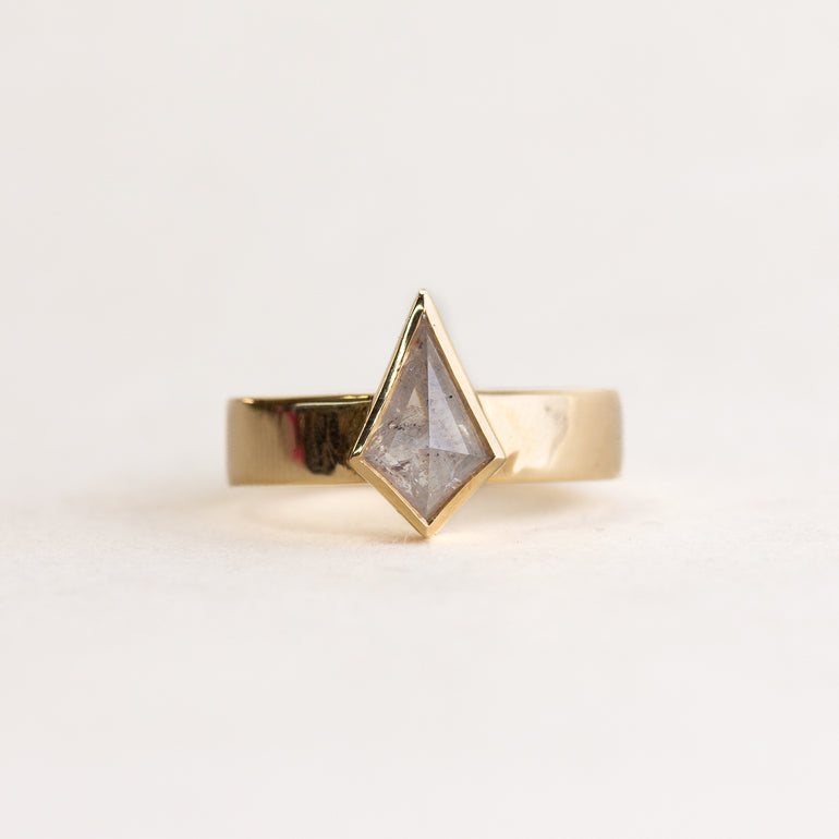 Modern Kite Diamond Engagement Ring